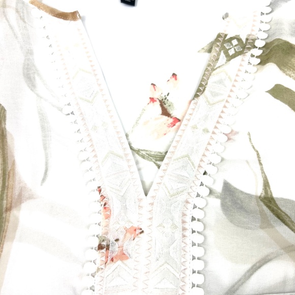 WHBM Sheer Boho Style Blouse - Picture 15 of 16